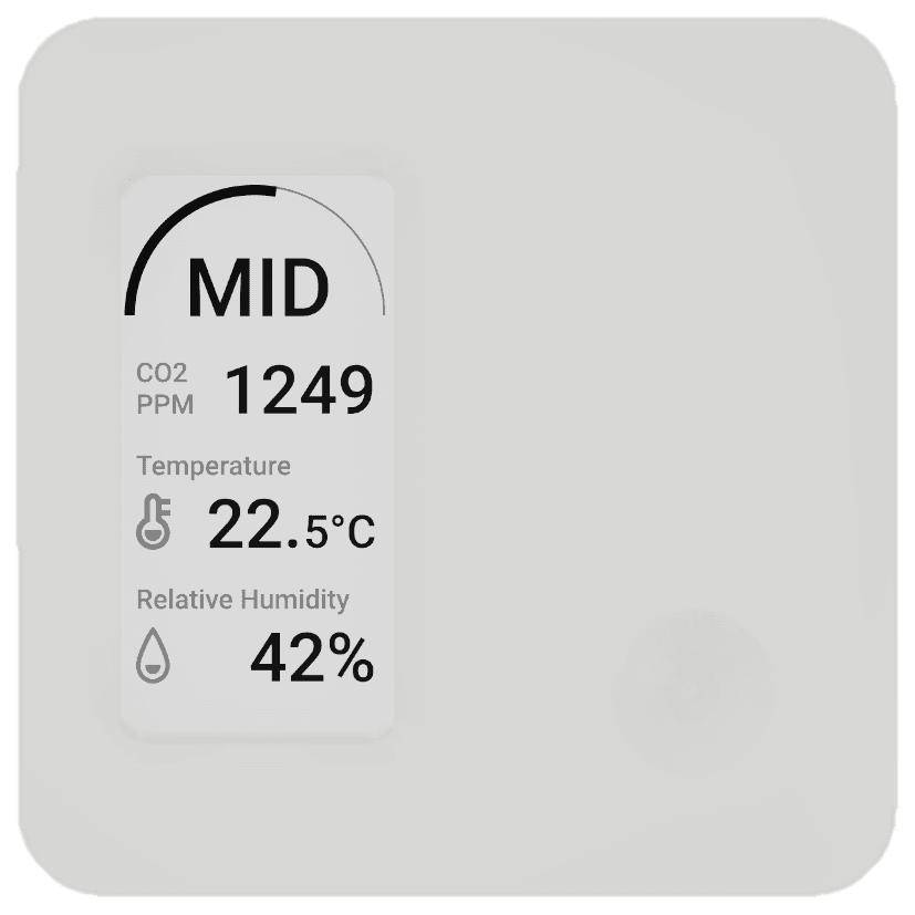 Indoor Air Quality Sensor Display