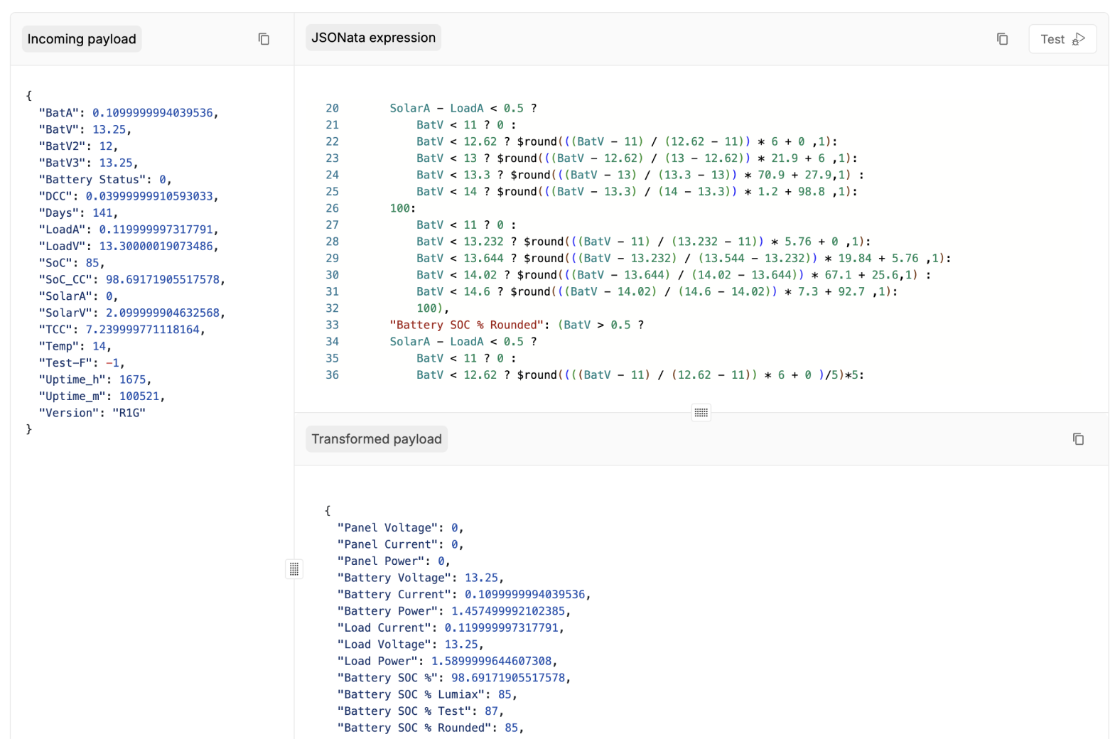 Transformation Function